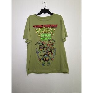 TMNT Teenage Mutant Ninja Turtles Mutant Mayhem T-Shirt Green Size XL